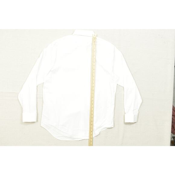 Men's Button Down Calvin Klein Size 16 32/33 Steel + White Slim Fit Non Iron - Picture 5 of 8